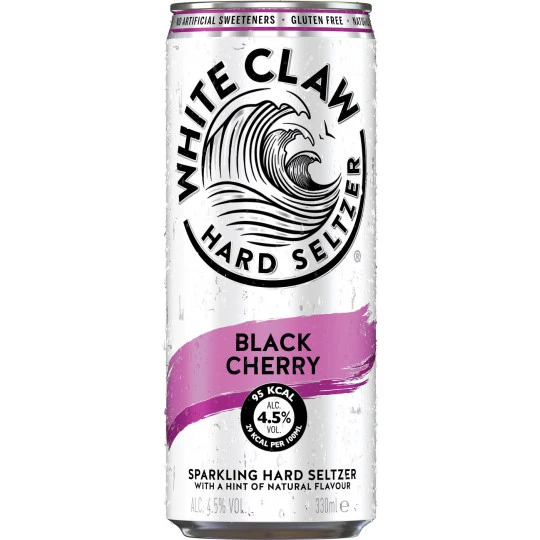 White Claw Hard Seltzer Black Cherry 0,33L 1 White Claw Hard Seltzer Black Cherry 0,33L